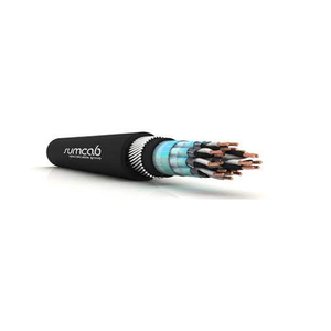 16 AWG 12T Bare Copper Shielded TC Braid PVC Sumline RE-2X(ST)YSWAY PIMF 300V Armored Instrumentation Cable