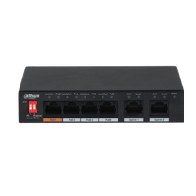 6 Port Unmanaged Desktop Switch 4 PoE Ports Fast Ethernet DAHUA TECH DH-PFS3006-4ET-60