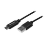 1.6' USB-A to USB-C Straight W/ Reduced Clutter Charging Cable Black