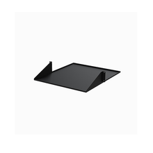 2U 19" 2-Post Network Rack Shelf Mount 20" Deep Center Cantilever Tray Steel Holds Upto 75lb For AV/Data Equipment