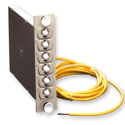 FDC Unit Connector Panel ST Compatible Adapters 6-in 6 F 62.5 µm Multimode (OM1) CORNING-C FDC-CP1P-06-15