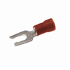 Burndy TN186LF 22 - 18 AWG #4 - #6 Stud Unplated Nylon Insulated Copper Locking Fork Tounge Terminal lug