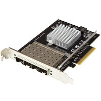 Quad Port 10G SFP+ Network Card Intel XL710 Open SFP+ Converged Adapter 0GbE Fiber Optic LAN Card