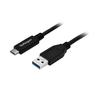 3' USB-A to USB-C Up to 5Gbps Straight Charging Cable Black