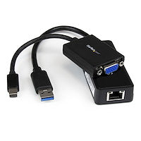 Lenovo ThinkPad X1 Carbon VGA and Gigabit Ethernet Adapter Kit USB 3.0 to GbE Black
