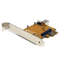 PCI Express to Mini PCI Express Card Adapter into a Standard Desktop Yellow