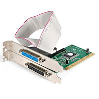 2 Port PCI Parallel Adapter Card Desktop Computer Through a PCI Expansion Slot