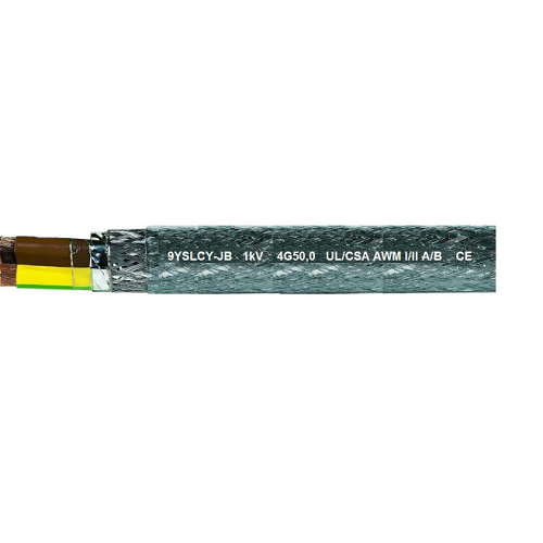 3/0 AWG 4 Cores 9YSLCY-JB UL/CSA BC Double Shielded PVC 600/1KV VFD Cable 9043104