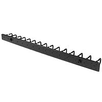 40U Vertical Cable Organizer with D-Ring Hooks Steel (6FT)