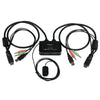 2 Port USB HDMI Cable KVM Switch with Audio and Remote Switch USB Powered