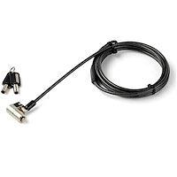 3-in-1 Universal Laptop Cable Lock Keyed Laptop/Desktop Security Cable Lock 6.5ft Push-to-Lock Button