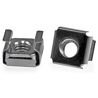 M6 Cage Nuts for Server Rack Cabinet Silver (Pack of 50)