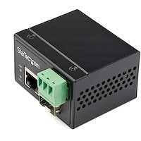 Industrial Fiber to Ethernet 10/100 Mbps Media Converter 12-56V DC IP-30 Housing Multimode Optical Fiber