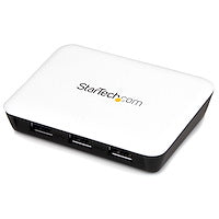 USB 3.0 to Gigabit Ethernet NIC Network Adapter with 3 Port Hub Auto-MDIX, Wake-on-LAN and Jumbo Frames White