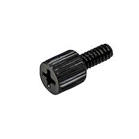 5/16" Long Black Metal Computer Case Add #6-32 Thumbscrew Knurled Thumb / Phillips (Pack of 50)