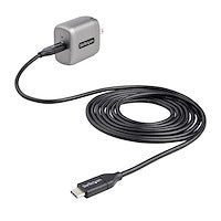 30W USB-C Wall Charger Portable GaN Charger w/ Power Delivery 6ft Cable Space Gray