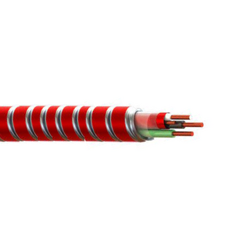 ECS FAAP14-03CB0 14 AWG 3C Solid Bare Copper Unshielded Red AIA FT4 PVC 300V CSA Alarm Cable