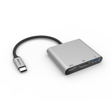 3 Ports Multimedia USB-C with PD 3.0 and BC1.2 Charging Adapter X40018