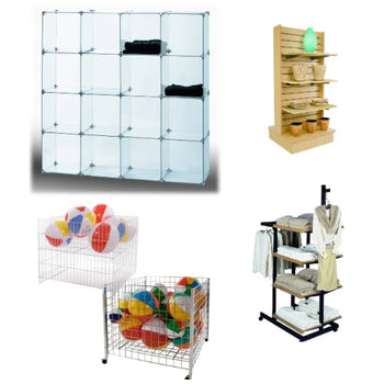 Display Tables, Merchandisers and Pedestals