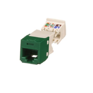 Mini-Com® UTP RJ45 Cat 6 TG Jack Module, Green Panduit CJ688TGGR