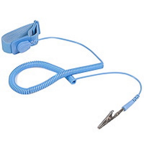 ESD Anti Static Wrist Strap Band with Grounding Wire Working on Electronics Blue