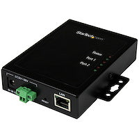 2-Port Serial-to-IP Ethernet Device Server RS232 Serial Devices Metal and Mountable Steel