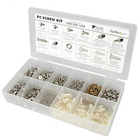 Deluxe Assortment PC Screw Kit Screw Nuts and Standoffs Steel White