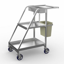 All Welded Aluminum Cleaning Sanitation Cart 39"L x 21"W x 41"H Winholt D-2032-MP