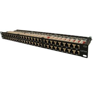 48 Port CAT6A 1U Krone Type Shielded Patch Panel 042-C6A/48