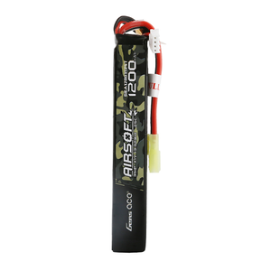 Gens Ace 1200mAh 3S1P 11.1V 25C Airsoft Battery With Tamiya Plug-New Packaging