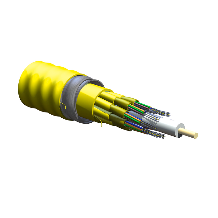 MIC Unitized Tight-Buffered Interlocking Armored Cable Plenum 48 F Single-mode (OS2) CORNING-C 048E88-61131-A3