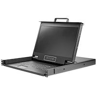 Rackmount KVM Console HD 1080p Single Port VGA KVM with 17