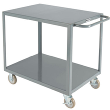 Steel Utility Cart With 2 Tray Shelves 1200 lb Capacity 800457
