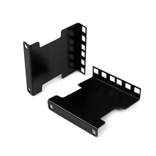 2U Server Rack Depth Extender Adapter Kit With 4” Adjustment Steel Black