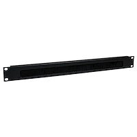 1U Brush Strip Horizontal Server Rack Cable Management Panel