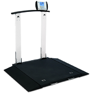 Digital Portable Folding Column Wheel Chair Scale Detecto 6560