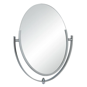 10" x 14" Chrome Double-Sided Oval Mirror Econoco 1014 (Mirror Only)