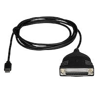 USB-C to Parallel Printer Cable and Connect to a DB25 Parallel Printer USB-Powered