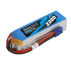 Gens Ace 2200mAh 4S1P 14.8V 45C Lipo Battery Pack With EC3 Plug