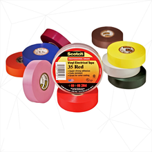3/4" X 66' 3mƒ?› Scotch?? Vinyl Electrical Color Coding Tape (pack of 10)