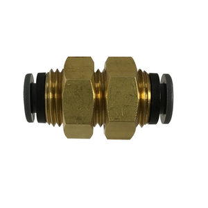 1/4" D.o.t. Push In Bulkhead Union Composite Brass Fittings 820400C