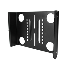 7U Universal Swivel VESA LCD Mounting Bracket For 19" Rack or Cabinet Steel Black