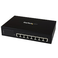 8 Port Unmanaged Industrial Gigabit Power over Ethernet Switch 802.3af/at PoE+ Switch 52V, 30 Watts Wall Mountable