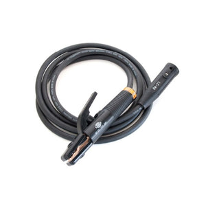 10 ft 1/0 Gauge ToughFlex Welding Whip w/ Lenco LC-40 Male 250 A holder AF-25 Black WC10B010MB250E