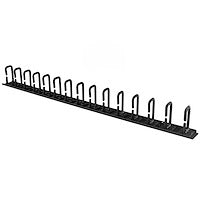 20U 2.8ft Vertical Cable Organizer with D-Ring Hooks