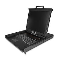 Rackmount KVM Console Single Port VGA KVM with 17" LCD Monitor for Server Rack Fully Featured Universal