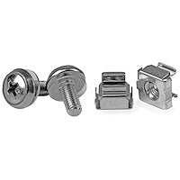 M5 Mounting Screws and Cage Nuts for Server Rack Cabinet (Pack of 50)