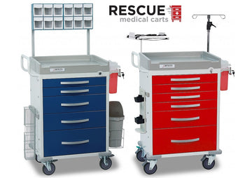 Rescue Series Medical Carts With Five or Six Drawers