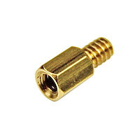 Brass Motherboard Standoffs for ATX Computer Case With #6-32 Threaded Mounts (Pack of 15)