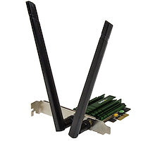 PCI Express AC1200 Dual Band Wireless AC Network Adapter PCIe 802.11ac WiFi Card 2.4/5 GHz Frequencies up to 867Mbps